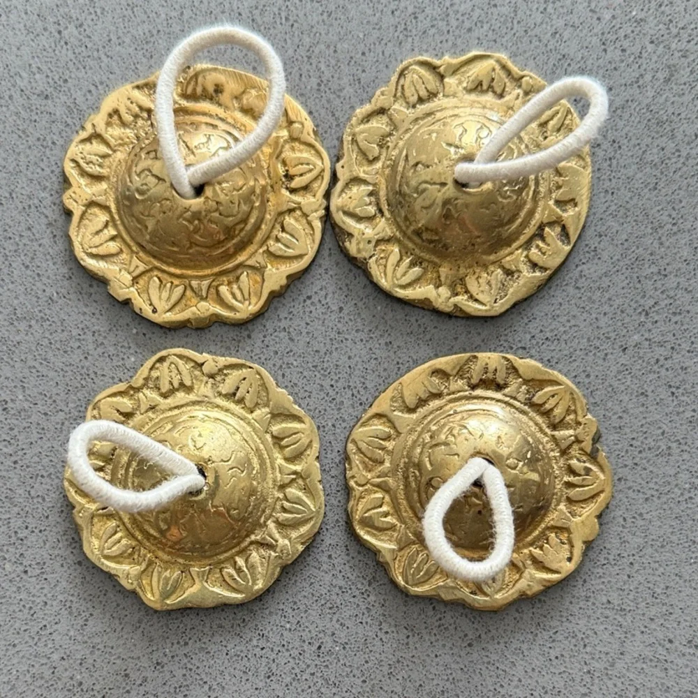 Vintage Brass Finger Cymbals - Picture 1 of 2